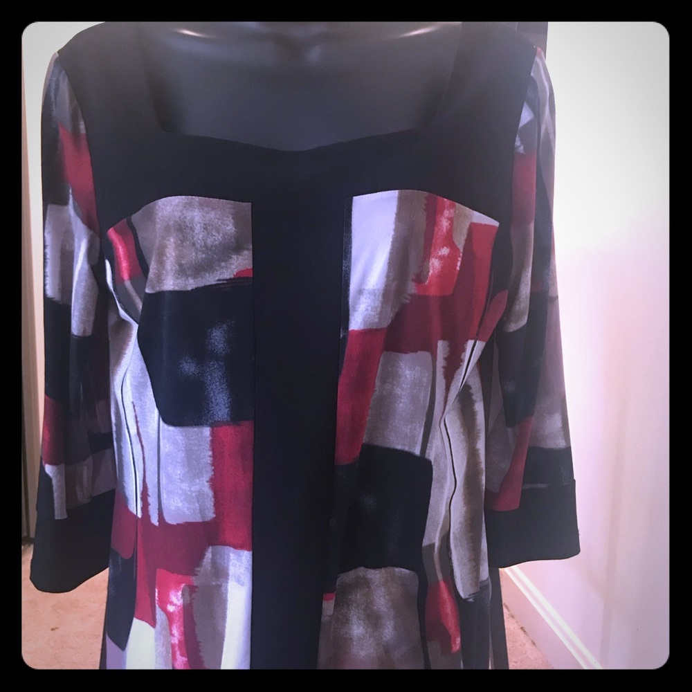 Long sleeve multi-color dress shirt